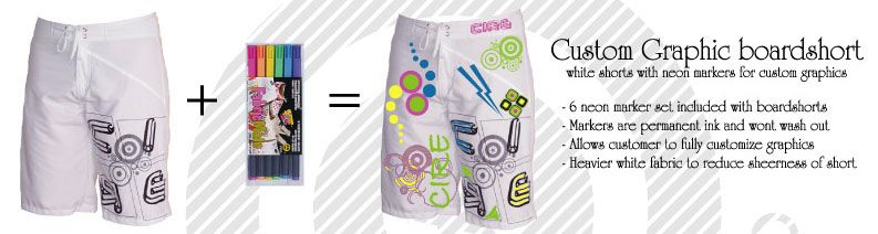cire-shorts cire shorts Cire Boardwear Custom Graphic Boardshort