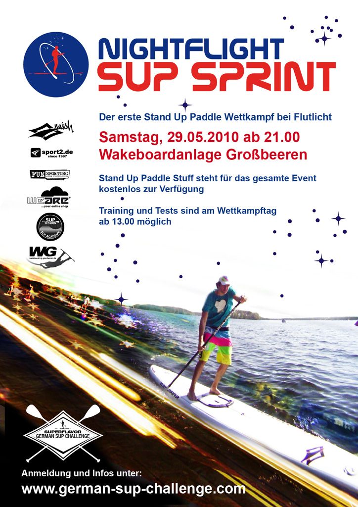 Nightflight SUP Sprint – 2. Tourstop der German SUP Challenge