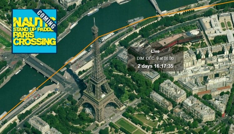 nautic stand up paddle crossing paris
