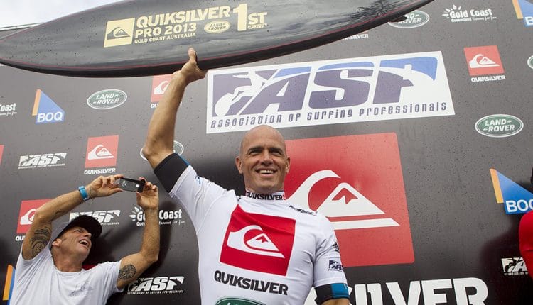KELLY SLATER QUIKSILVER PRO GOLD COAST PRIZE GIVING CEREMONY _ ASP