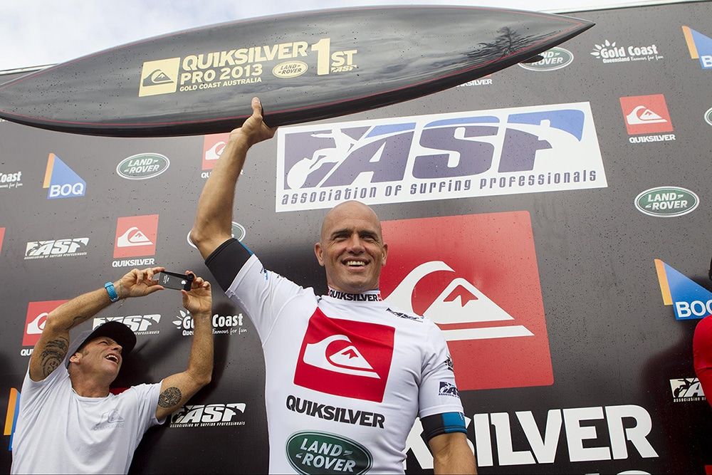 KELLY SLATER QUIKSILVER PRO GOLD COAST PRIZE GIVING CEREMONY _ ASP