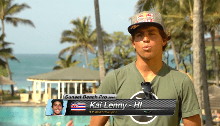 kai lenny sunset beach pro