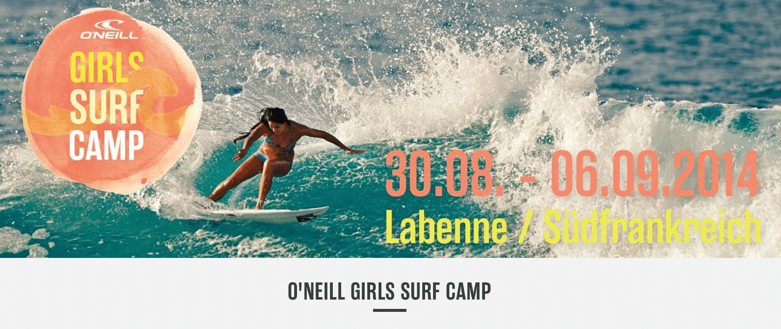 oneill girls surf camp 2014