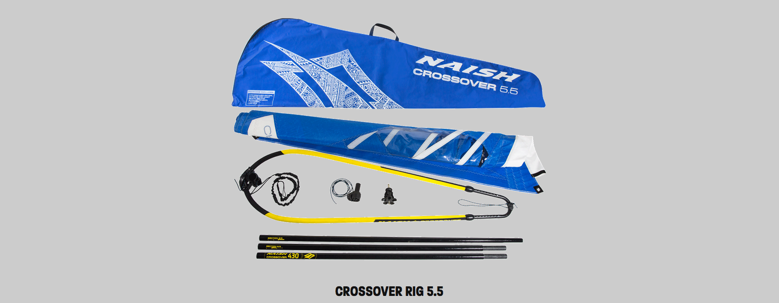 naish crossover rig 55 sup windsurf
