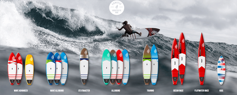 fanatic sup hardboards 2016