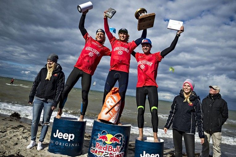 red bull coast 2 coast Jannis Maus, Florian Gruber, Rolf van der Vlught (v.li.)_(c)Sebastian Marko Red Bull Content Pool