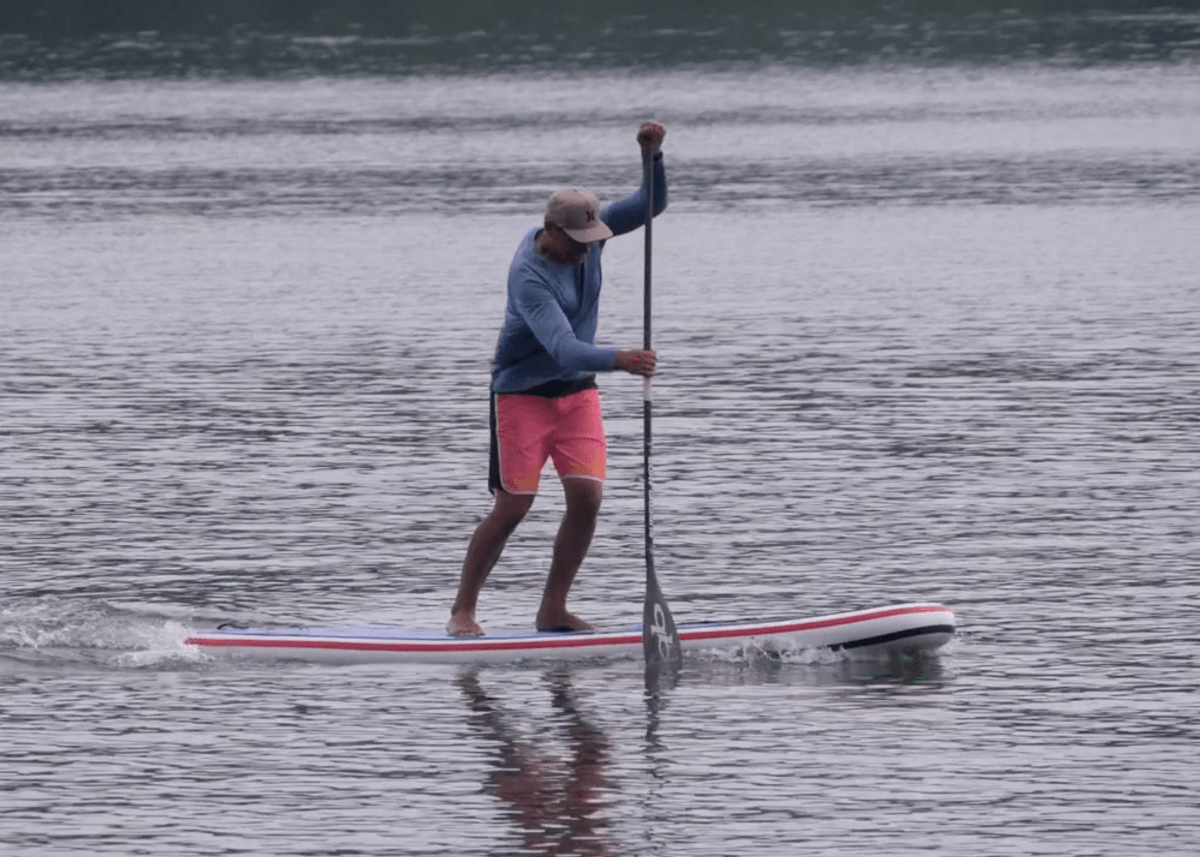 gts malibu inflatable sup board test christian hahn superflavor sup mag 01