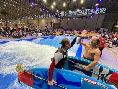 IMG 8159 400x300 - Fiona Wylde und Zane Schweitzer siegen bei den boot Düsseldorf SUP Wave Masters 2020