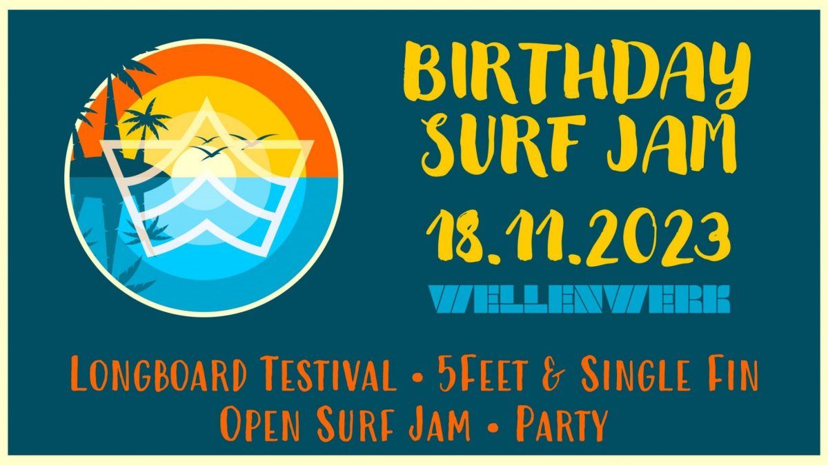 Wellenwerk Geburtstag Plakat